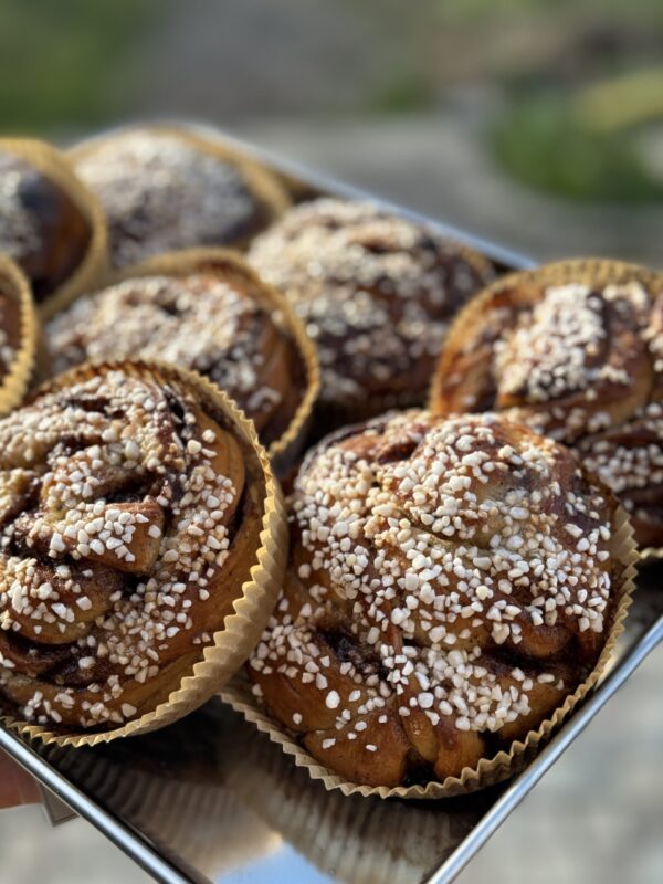 Kanelbulle med pärlsocker